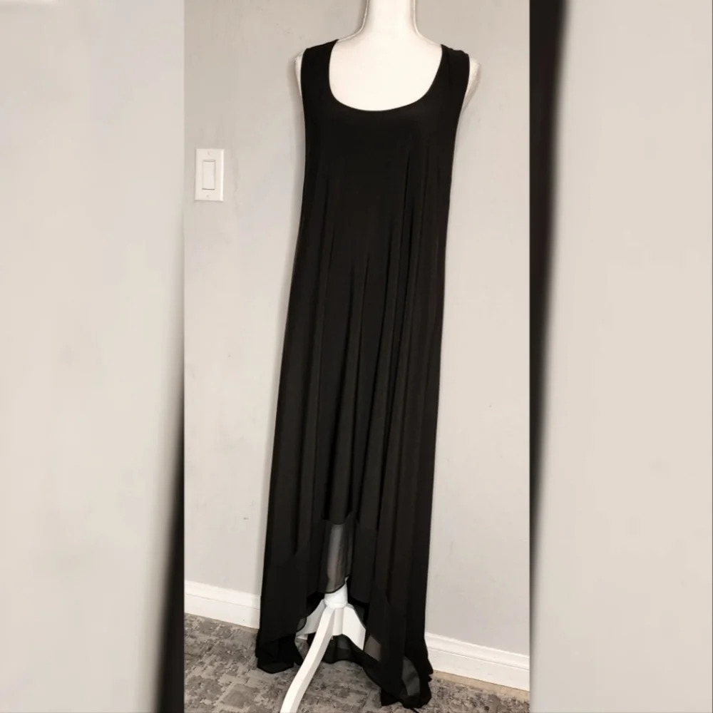 Lane Bryant Black Sleeveless Flowy Stretchy Maxi Dress Size 18/20 2x